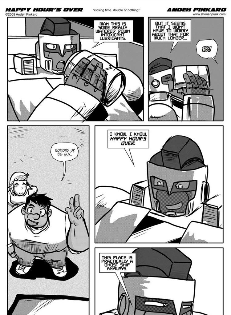 Shonen Punk! - Episode 570, Page 1: 560 Happy Hour's Over