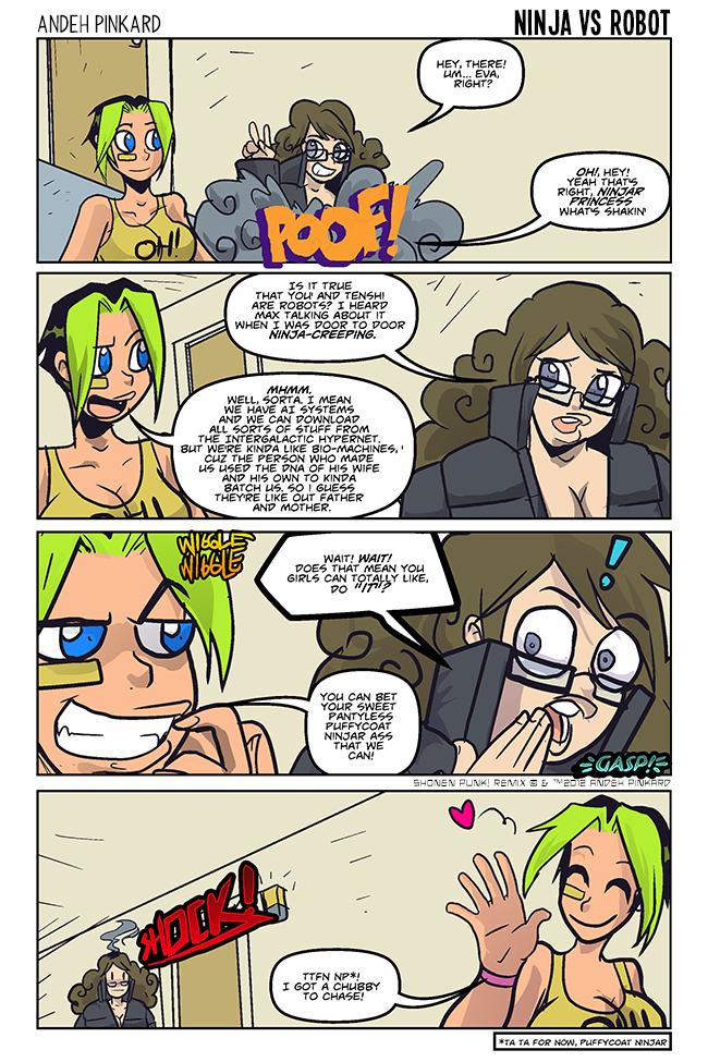 Shonen Punk! - Episode 738, Page 1: 721 ninja vs robot