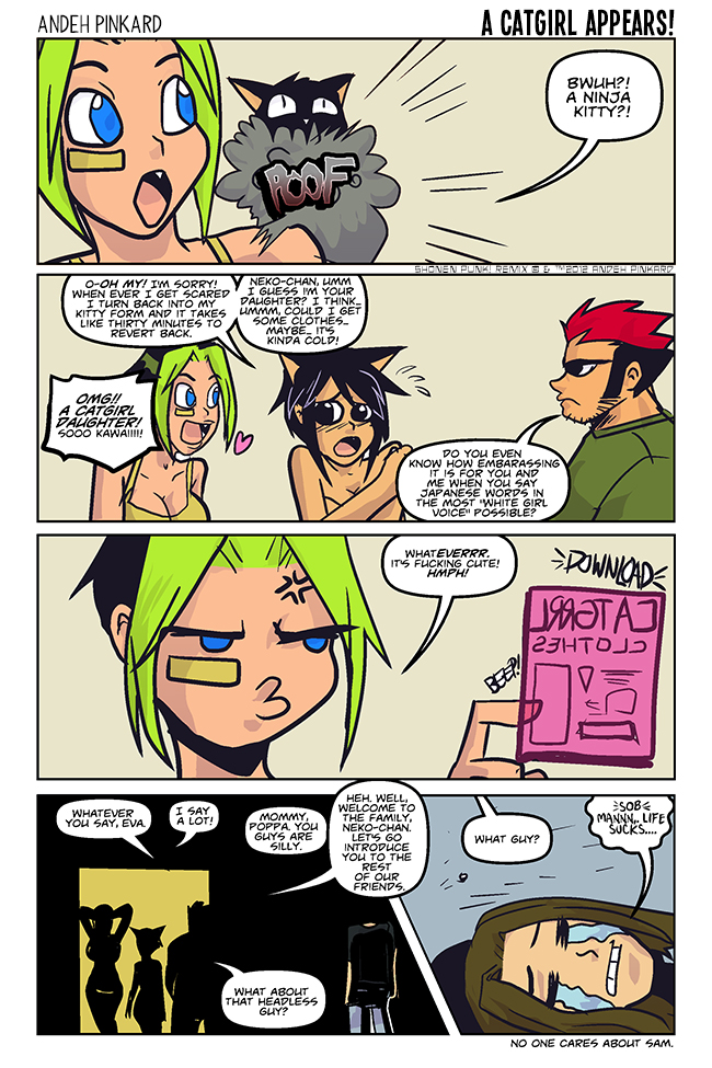 Shonen Punk! - Episode 743, Page 1: 726 a catgirl appears!