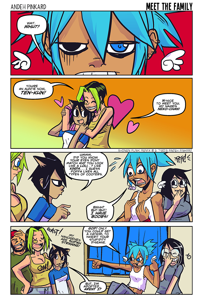 Shonen Punk! - Episode 744, Page 1: 727 meet the family