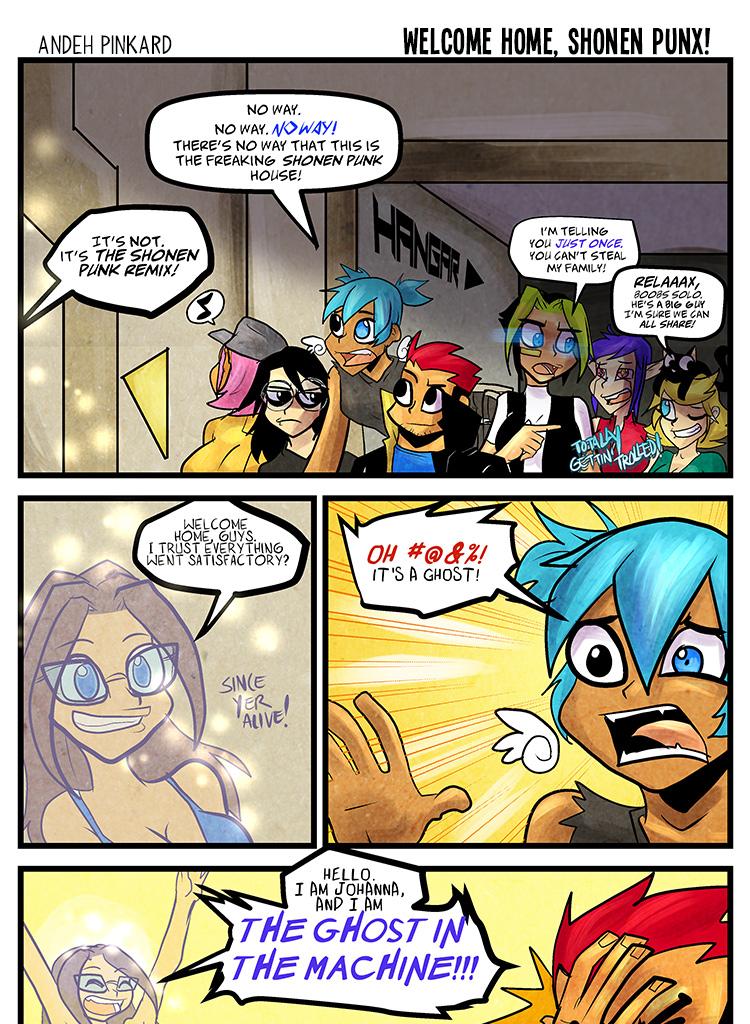Shonen Punk! - Episode 808, Page 1: 787 Welcome home, Shonen Punx!