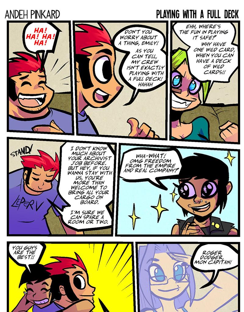 Shonen Punk! - Episode 854, Page 1: 829 playing with a full deck