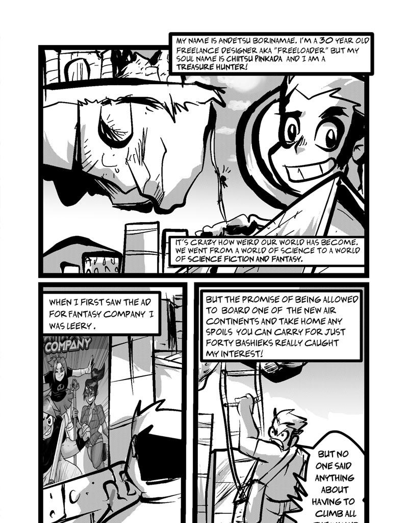 Shonen Punk! - Episode 890, Page 1: 863 freeloader turned treasure hunter