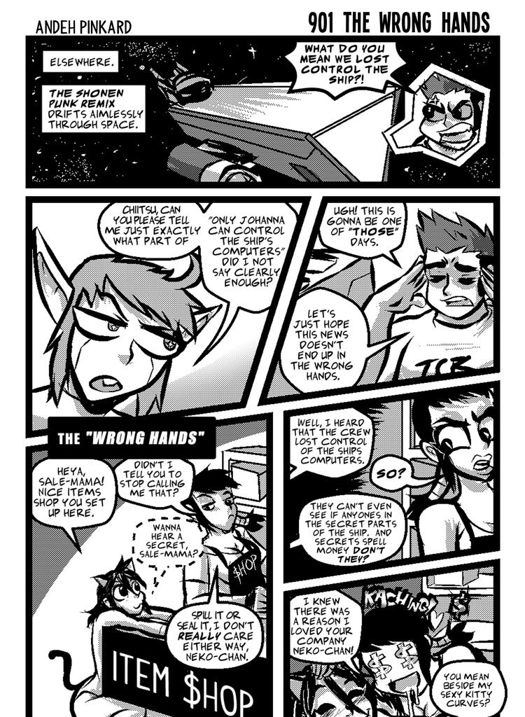 Shonen Punk! - Episode 930, Page 1: 901-the-wrong-hands