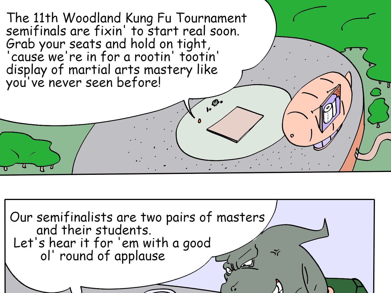 Wushi-Wushi - Episode 1, Page 2: Chapter 1: May the best turtle win