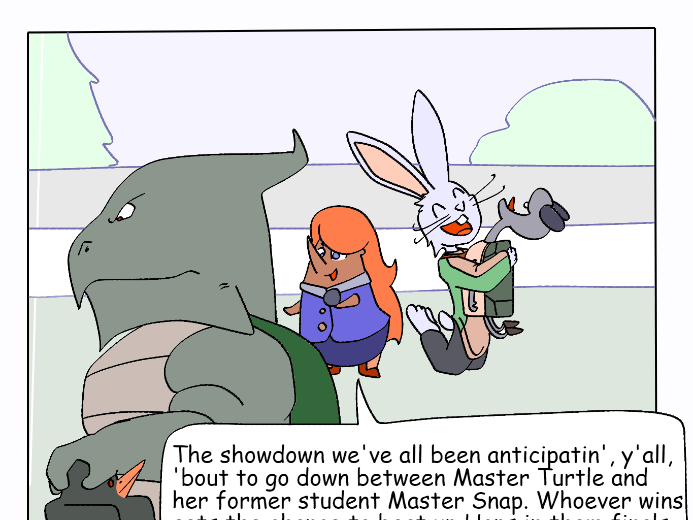 Wushi-Wushi - Episode 1, Page 13: Chapter 1: May the best turtle win