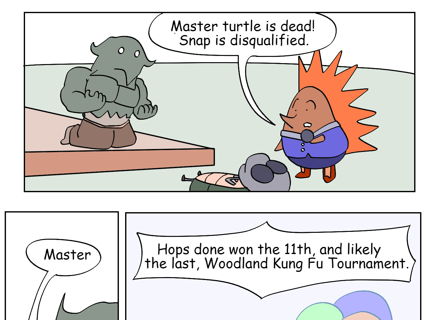 Wushi-Wushi - Episode 1, Page 16: Chapter 1: May the best turtle win