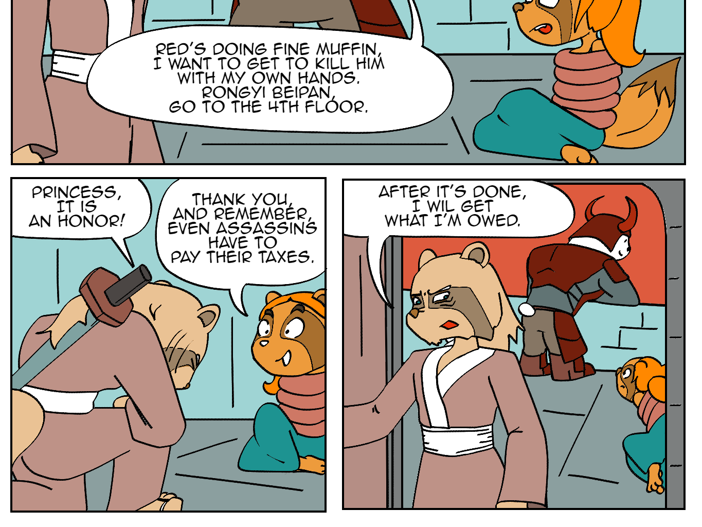 Wushi-Wushi - Episode 4, Page 3: Chapter 4: Saving Princess Turny Tail