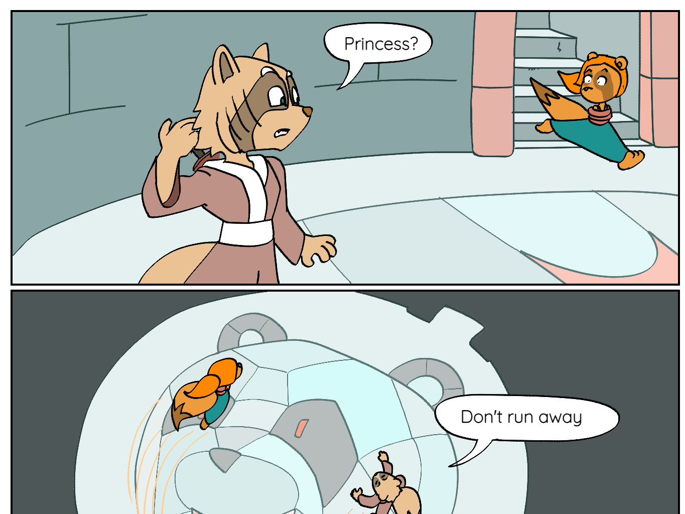 Wushi-Wushi - Episode 4, Page 9: Chapter 4: Saving Princess Turny Tail