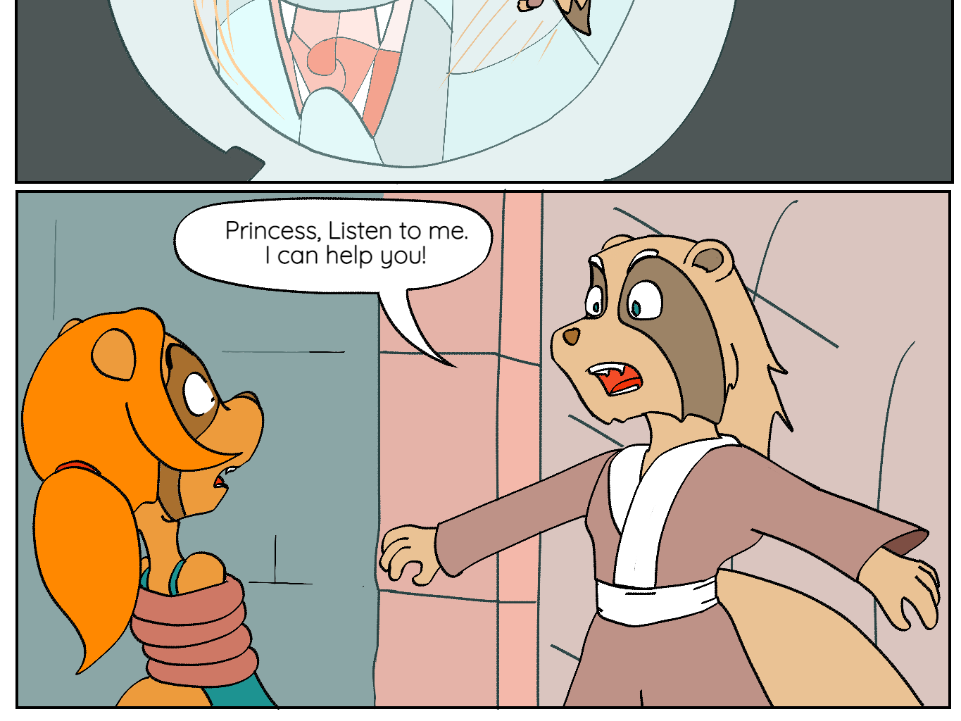 Wushi-Wushi - Episode 4, Page 9: Chapter 4: Saving Princess Turny Tail