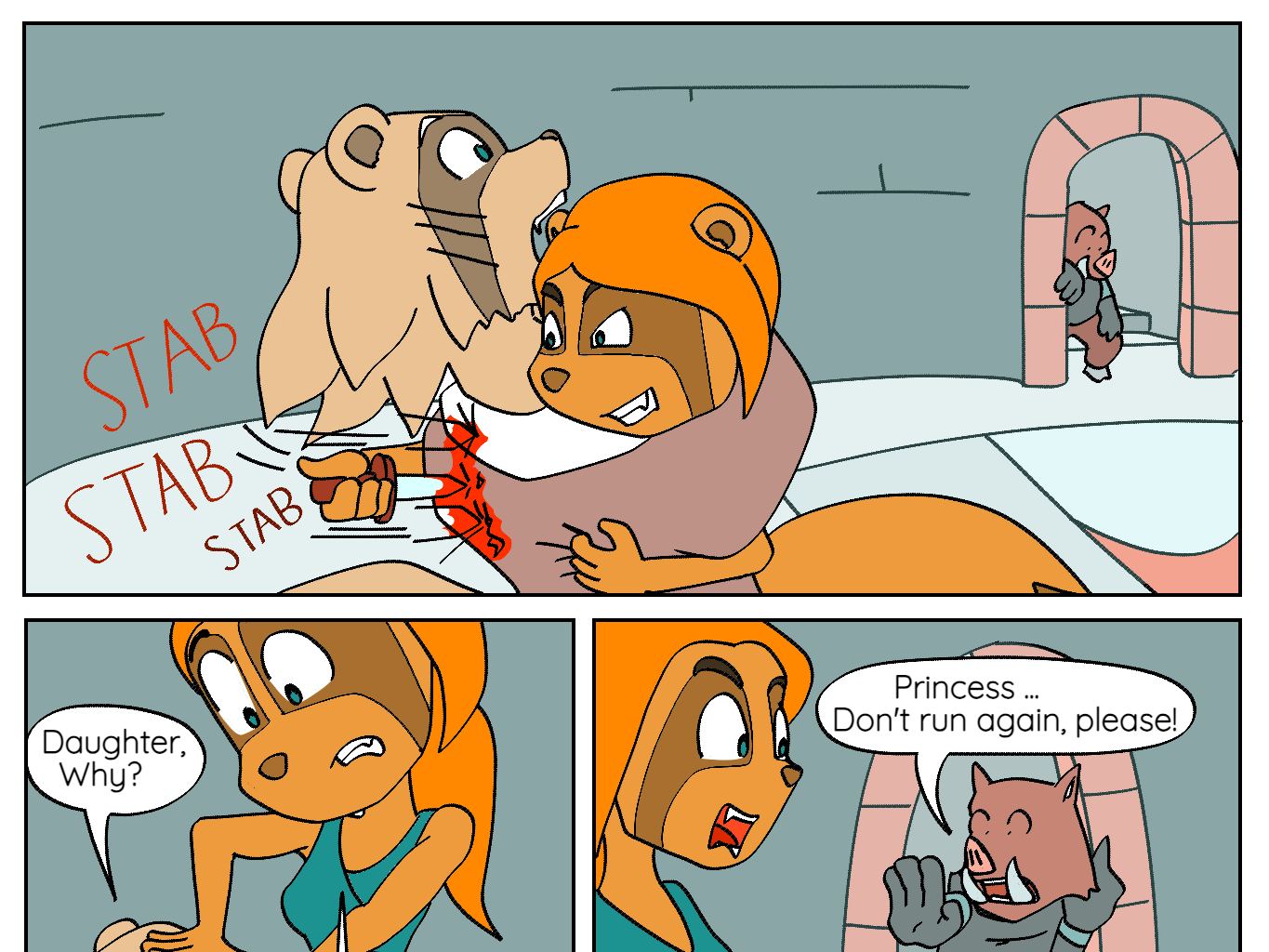 Wushi-Wushi - Episode 4, Page 11: Chapter 4: Saving Princess Turny Tail