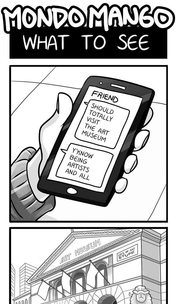 Mondo Mango - Episode 48, Page 1: What to See