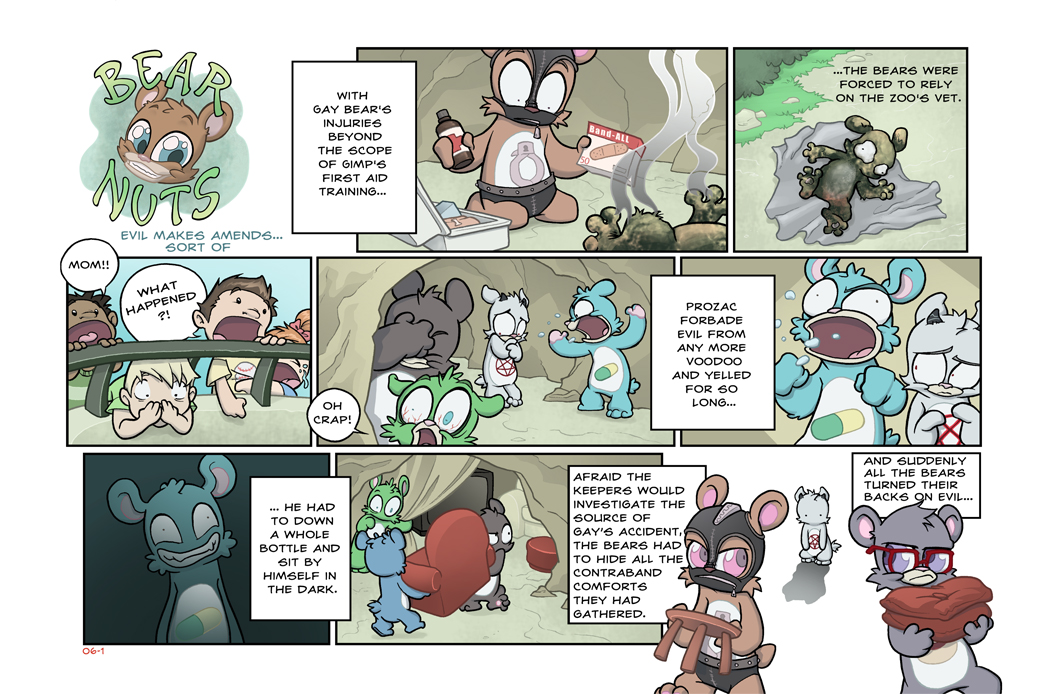 Bear Nuts - Episode 4, Page 1: Evil Makes Amends...Sort of