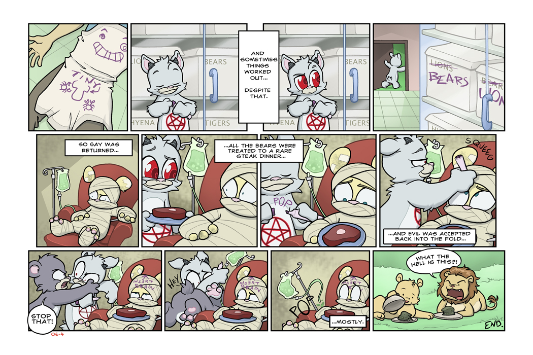 Bear Nuts - Episode 4, Page 4: Evil Makes Amends...Sort of