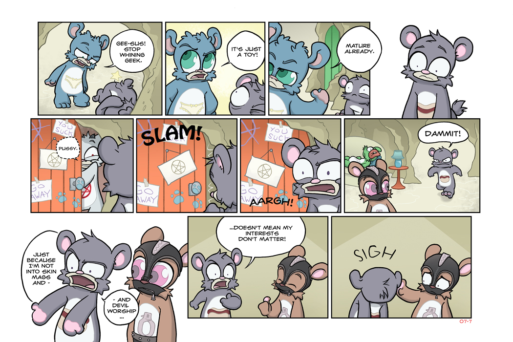 Bear Nuts - Episode 5, Page 7: Nerd Bear Stands His Ground