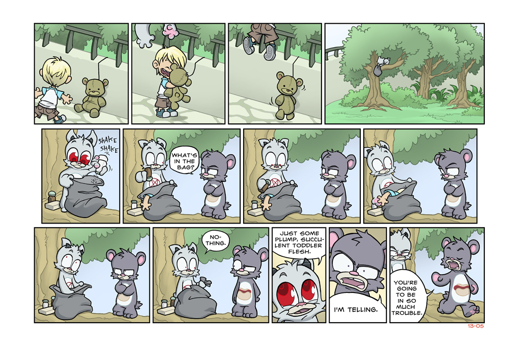 Bear Nuts - Episode 11, Page 5: Fish Heads for Dinner Again?!