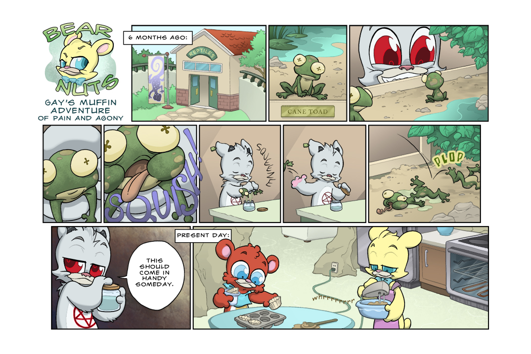 Bear Nuts - Episode 15, Page 1: Gay's Muffin Adventure (of Pain and Agony)