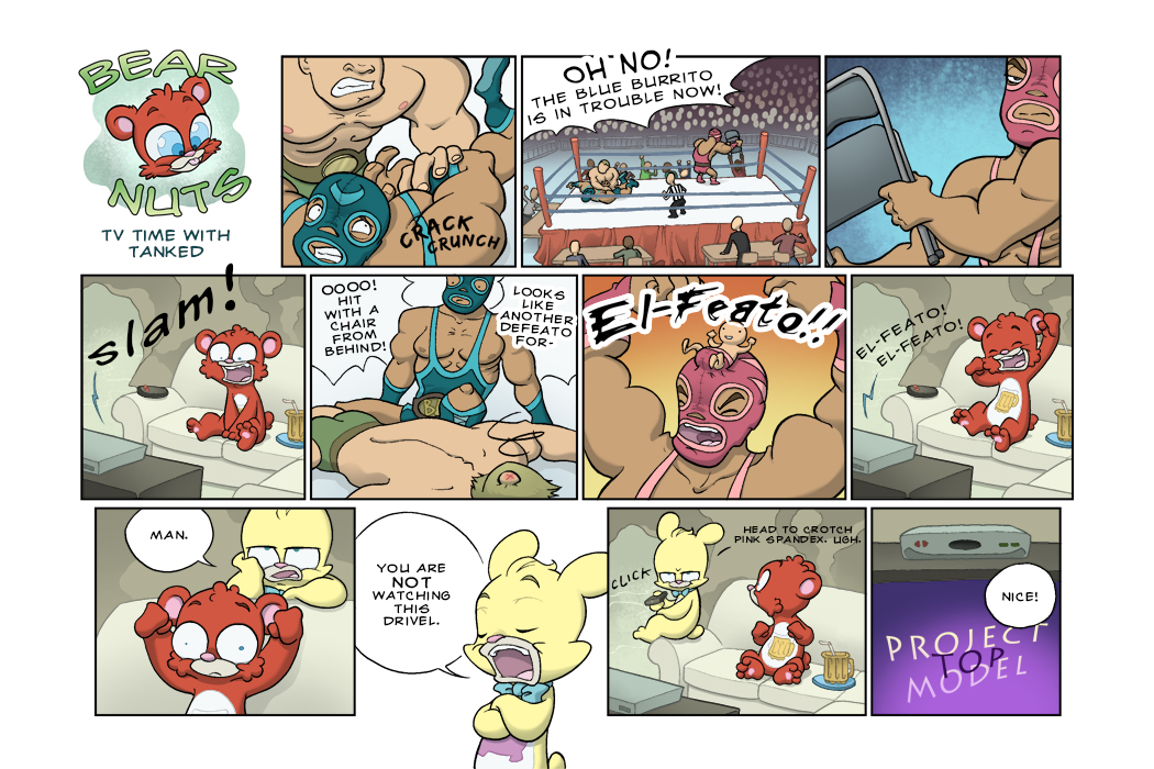 Bear Nuts - Episode 16, Page 1: TV Time With Tanked