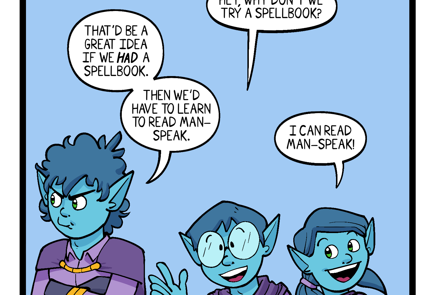 Gobbomancers! - Episode 2, Page 1: Wicked Tome
