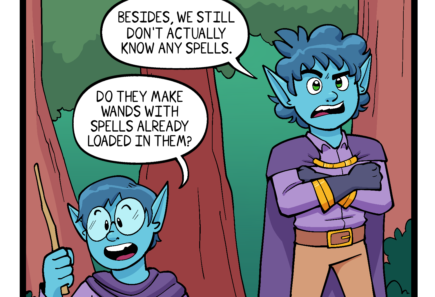 Gobbomancers! - Episode 5, Page 1: Spelling With Wands