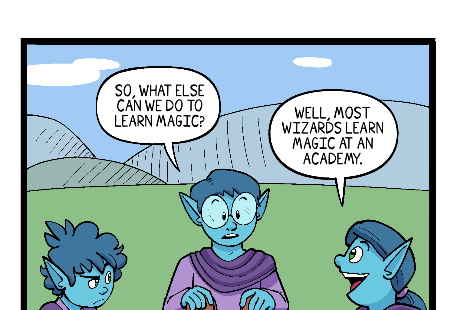 Gobbomancers! - Episode 7, Page 1: Spelling in the Classroom