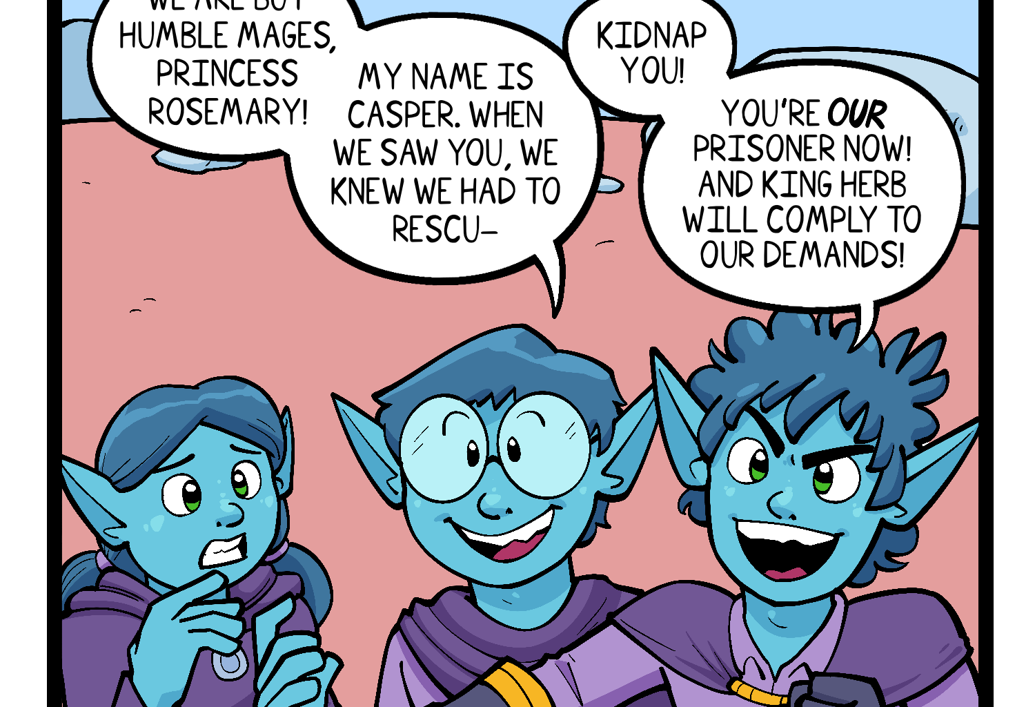 Gobbomancers! - Episode 16, Page 1: Kidnapping the Princess (Again)