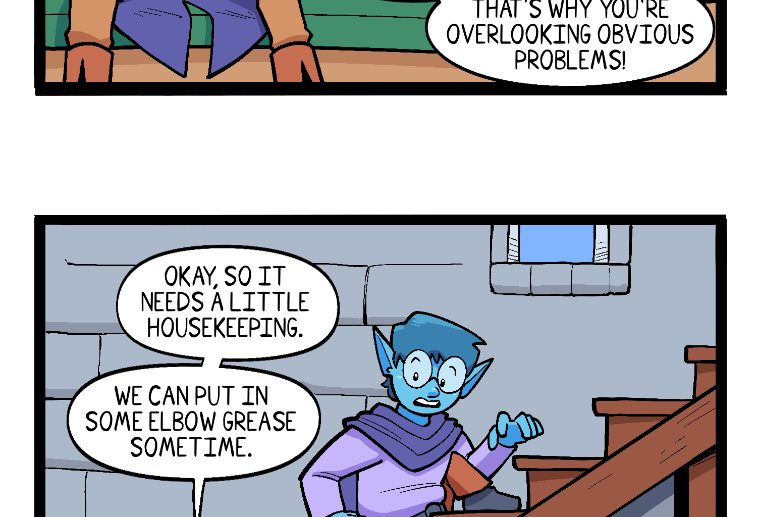 Gobbomancers! - Episode 30, Page 1: The Goblins' Fixer-Upper
