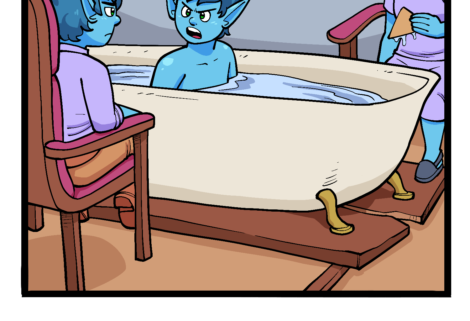 Gobbomancers! - Episode 31, Page 1: The Goblins' Bathtub