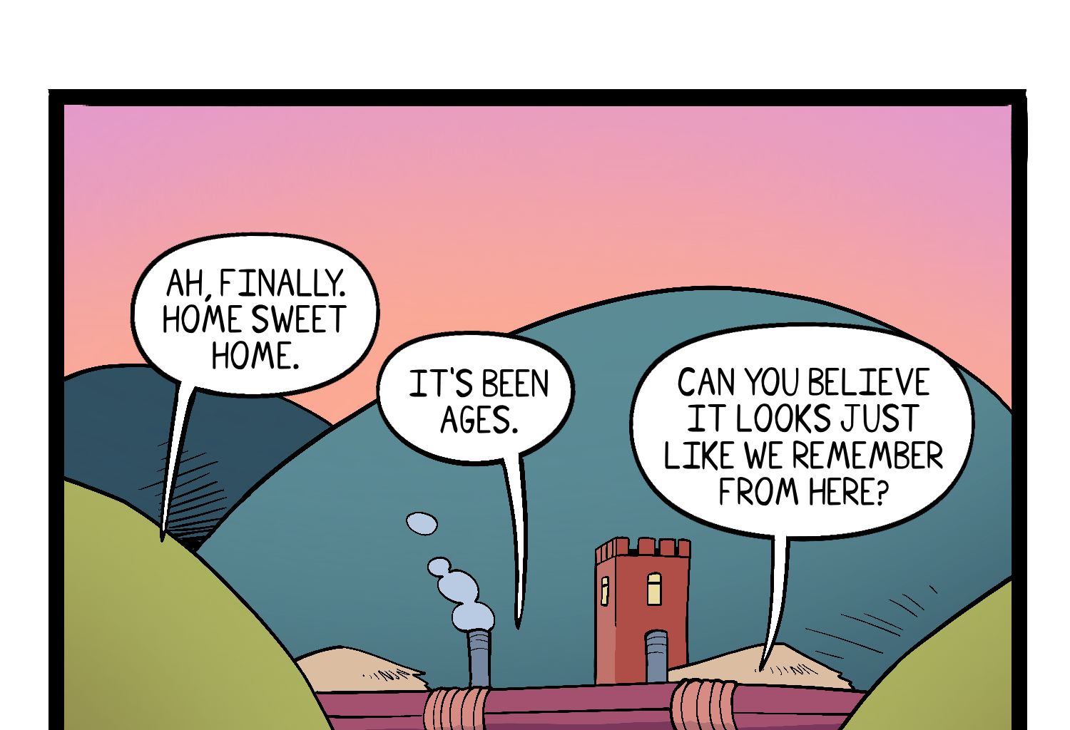 Gobbomancers! - Episode 35, Page 1: Home Sweet Home