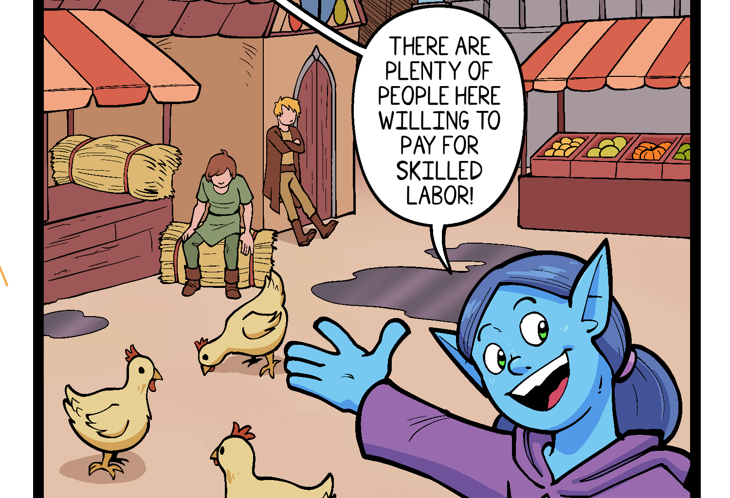 Gobbomancers! - Episode 42, Page 1: Hustle and Bustle