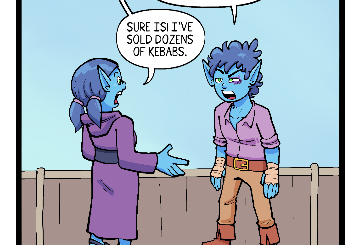Gobbomancers! - Episode 46, Page 1: The Kebabs