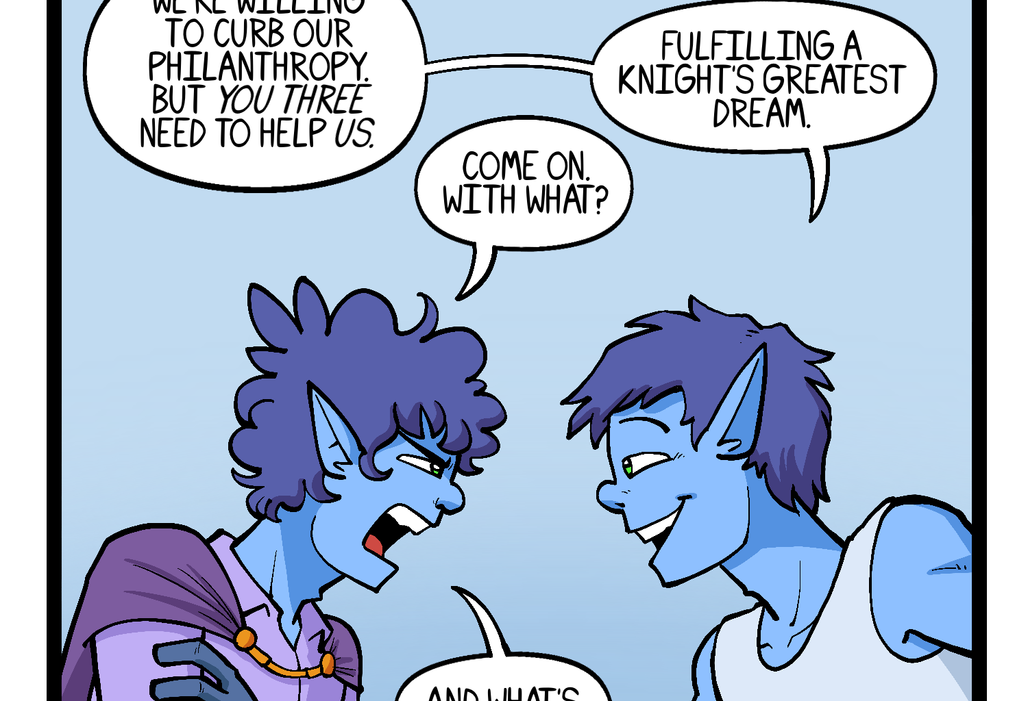 Gobbomancers! - Episode 54, Page 1: A Knight's Greatest Dream