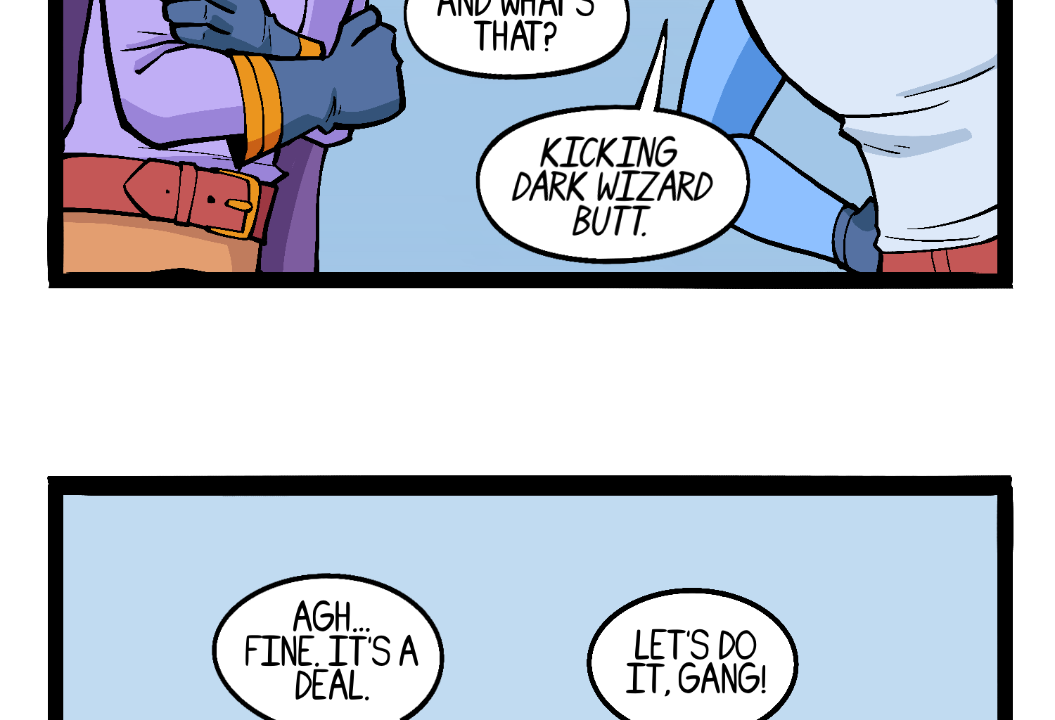 Gobbomancers! - Episode 54, Page 1: A Knight's Greatest Dream