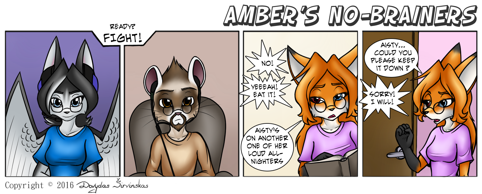 Amber's No-Brainers - Episode 95, Page 1: Page 095
