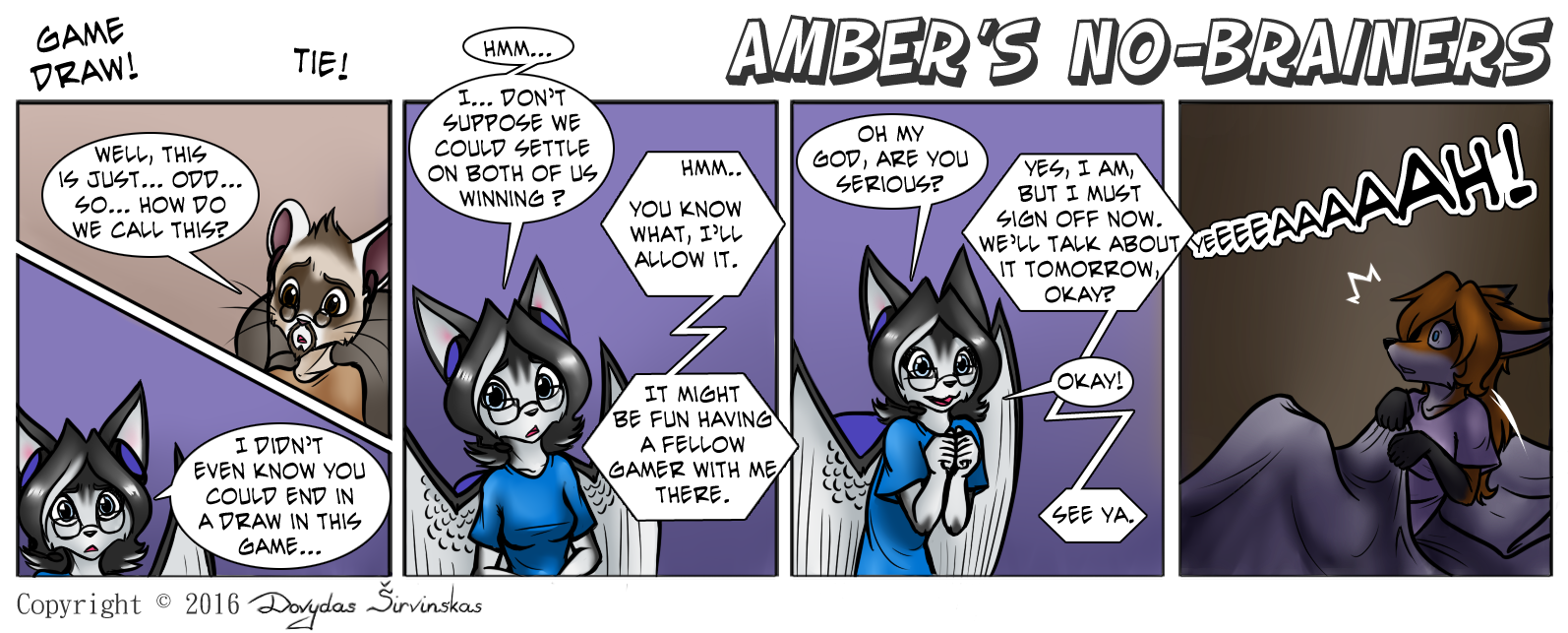 Amber's No-Brainers - Episode 96, Page 1: Page 096