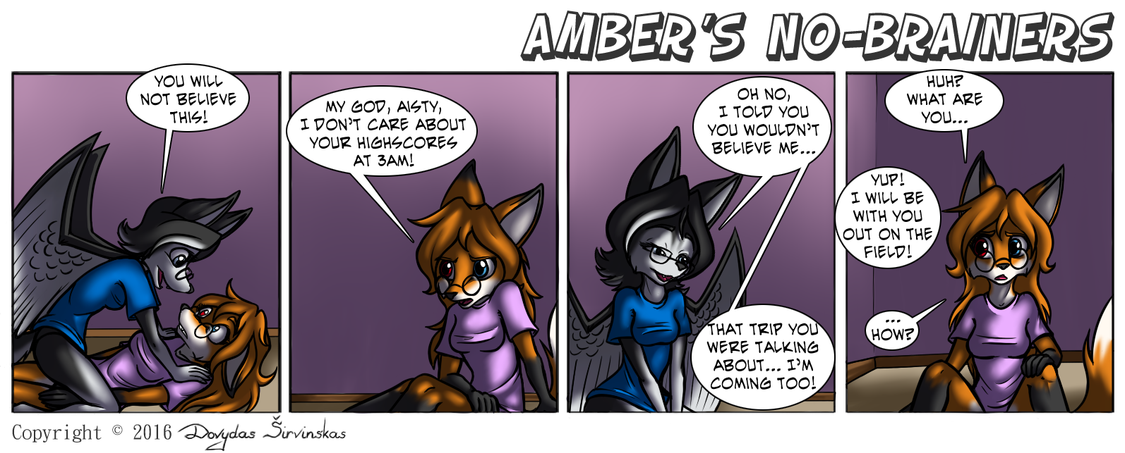 Amber's No-Brainers - Episode 98, Page 1: Page 098