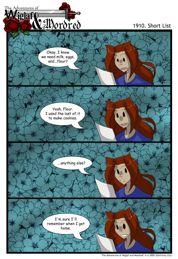 The Adventures of Wiglaf and Mordred (Classic) - Episode 1909, Page 1: 2024-07-14