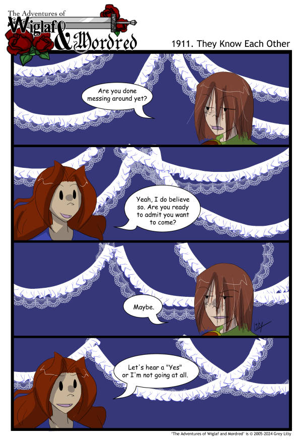 The Adventures of Wiglaf and Mordred (Classic) - Episode 1910, Page 1: 2024-07-19