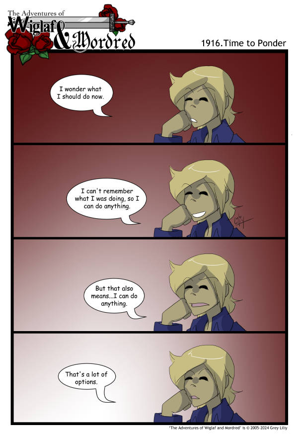 The Adventures of Wiglaf and Mordred (Classic) - Episode 1915, Page 1: 2024-08-14