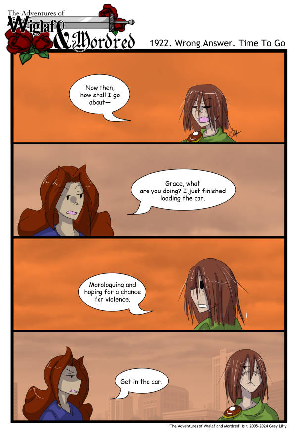 The Adventures of Wiglaf and Mordred (Classic) - Episode 1921, Page 1: 2024-09-18