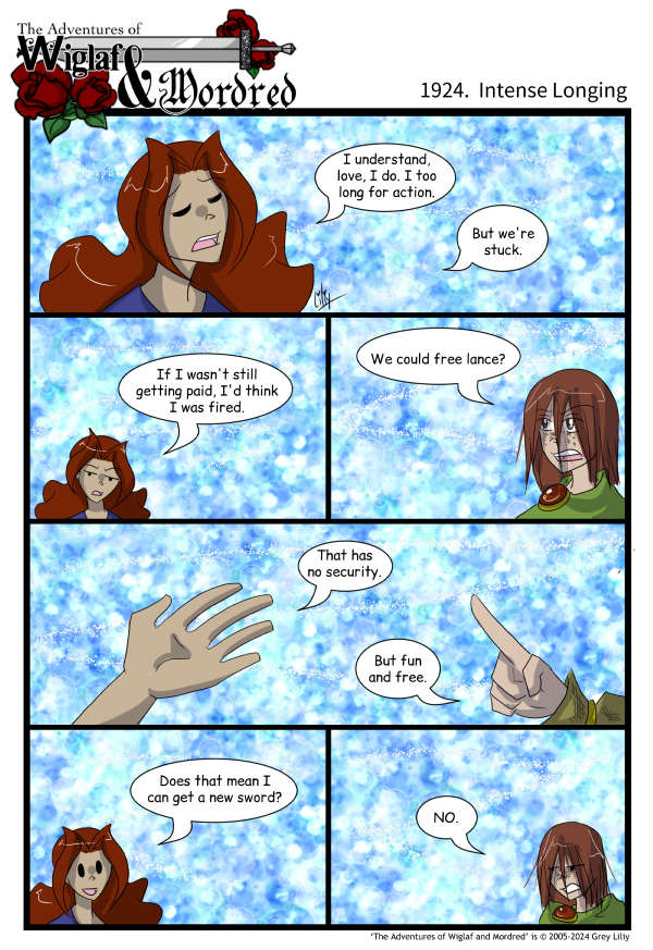 The Adventures of Wiglaf and Mordred (Classic) - Episode 1923, Page 1: 2024-09-25