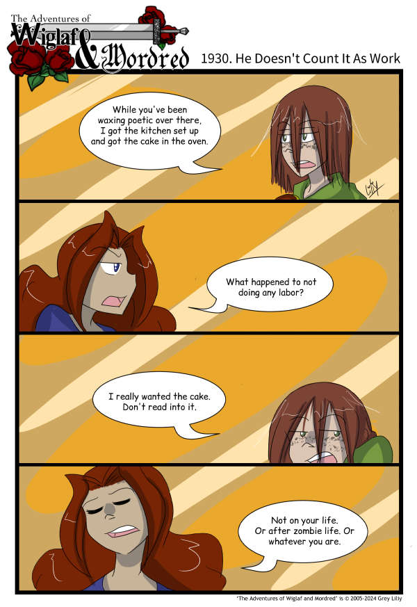 The Adventures of Wiglaf and Mordred (Classic) - Episode 1929, Page 1: 2024-10-20