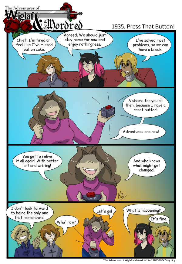 The Adventures of Wiglaf and Mordred (Classic) - Episode 1934, Page 1: 2024-11-15