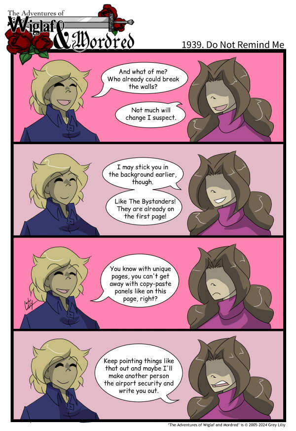 The Adventures of Wiglaf and Mordred (Classic) - Episode 1938, Page 1: 2024-12-01