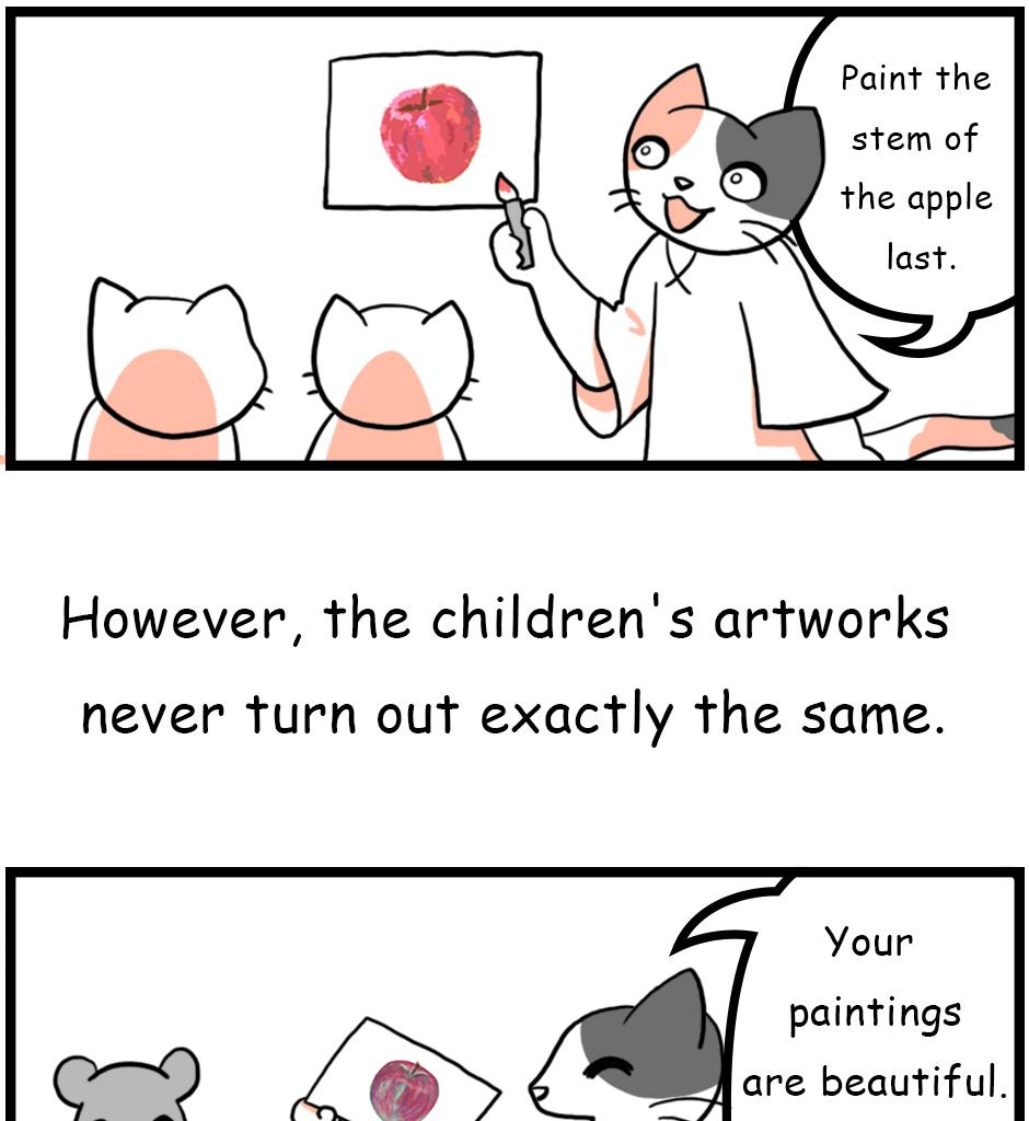 Mikesaka Art Class (◆Episodes are about art methods.) - Episode 5, Page 3: A Child Who Won't Listen to Me