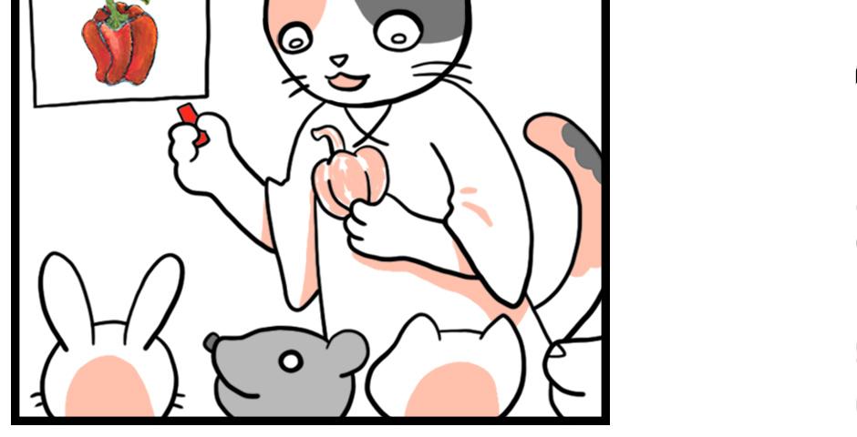 Mikesaka Art Class (◆Episodes are about art methods.) - Episode 10, Page 2: Troublesome Bell Peppers