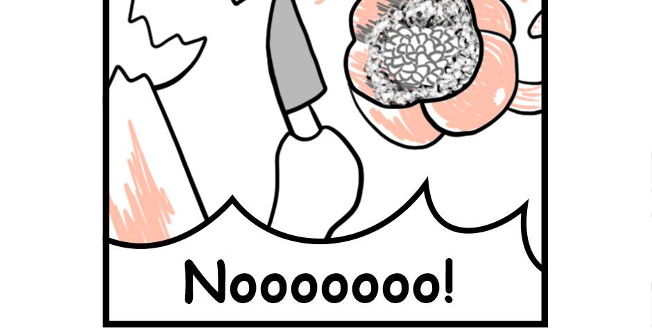 Mikesaka Art Class (◆Episodes are about art methods.) - Episode 10, Page 4: Troublesome Bell Peppers