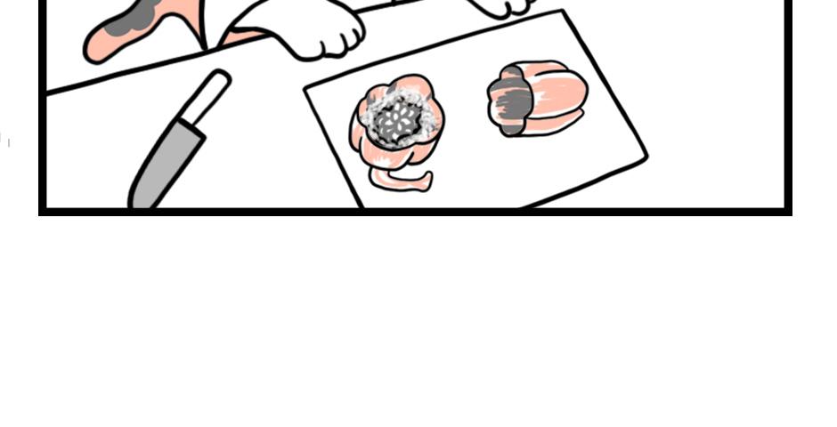 Mikesaka Art Class (◆Episodes are about art methods.) - Episode 10, Page 5: Troublesome Bell Peppers