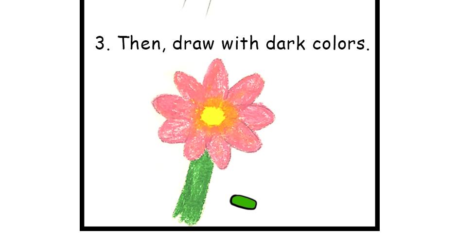 Mikesaka Art Class (◆Episodes are about art methods.) - Episode 17, Page 6: ◆Light Colors & Dark Colors