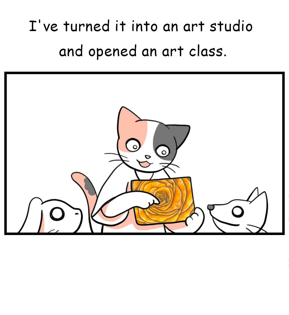 Mikesaka Art Class (◆Episodes are about art methods.) - Episode 24, Page 2: Classroom Sofa